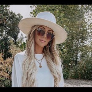 Off White Rancher Felt Hat